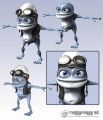 More early renders of Crazy Frog, with blue eyes